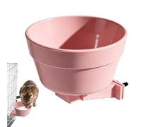 Bandeja de agua para perros - Cuenco colgante para mascotas alimentador taza, plato extraíble de acero inoxidable | Contenedor de agua de la perrera a prueba de derrames Portable Detachable Cachorro