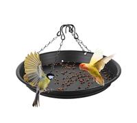 Bandeja de alimentación para pájaros al aire libre Comedero grande plano | Atractiva bandeja colgante de aves silvestres para patio trasero jardín patio terraza balcón césped y ramas