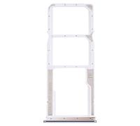 Bandeja de almacenamiento compatible con Xiaomi Redmi Note 10 4G / Note 10S M2101K7AI M2101K7AG M2101K7BG M2101K7BI porta tarjeta nano Sim1+SIM 2+ ranura Micro SD Card (blanco)