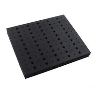 Bandeja de almacenamiento de brocas de enrutador de 110 posiciones, forro de EVA para brocas de 1/4 y 1/2 pulgadas, organizador de fresado CNC