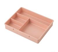 Bandeja de almacenamiento de cajones PP con cuatro configuraciones Manteniendo orden entre pequeños suministros de oficina y escuela (rosa)