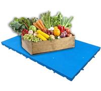 Bandeja de almacenamiento de plástico expandible con divisores, estantería de polietileno ligera para almacenamiento al aire libre, estantes pequeños de almacén, sistema de palés fácil de usar.