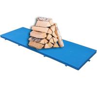 Bandeja de almacenamiento de plástico expandible con divisores, estantes de polietileno ligeros para almacenamiento en almacén, estantes pequeños al aire libre, sistema de palés fácil de usar