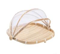 Bandeja de almacenamiento portátil con tejido de malla, adecuada para sostener y proteger frutas, verduras y pan (M)