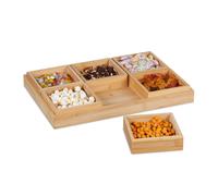 Bandeja de aperitivos 6 cuencos fácil limpieza bandeja de snacks set de cuencos