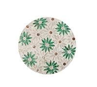 Bandeja de aperitivos, bandeja de desayuno, bandeja de servir, bandeja redonda de frutas, aperitivos, postres, bandeja de TV, bandeja multiusos, bandeja de mesa de café de 11.8 pulgadas, elegante