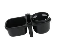 Bandeja de Aperitivos para Cochecito de beb 3 en 1, Rotacin Completa, Evita que Se Resbale el Portavasos para Nios Pequeos, Color Negro