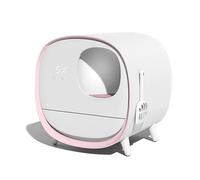 Bandeja de Arena Caja de Arena for Gatos Totalmente Cerrada cajón automático Inodoro Extra Grande Suministros for(Pink)