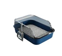 Bandeja de arena cerrada extra grande, barrera a prueba de fugas, base reforzada, eliminación de olores, para uso doméstico multigato, bandeja de arena para gatos