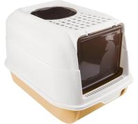 Bandeja de arena cerrada, tapa extraíble, impermeable, fácil de limpiar, caja tipo inodoro, bandeja extraíble, gran capacidad, filtro antiolores (extragrande)