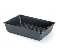 Bandeja de arena con colador para gatos Gran superficie lisa 41,5 x 30 x 10 cm