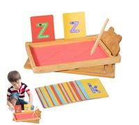 Bandeja de arena de formación de letras, bandeja de escritura de arena | Bocas de escritura de arena para el aula,Juego de entrenamiento de letras educativas, herramienta de aprendizaje en alfabeto