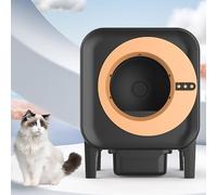 Bandeja de arena para gatos autolimpiante, caja de arena automática para gatos, seguridad antipellizcos, control de aplicación, limpieza inteligente