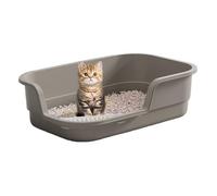 Bandeja de Arena para Gatos, Cajas de Arena para Gatos Que no Son Palos con Bola de Gatito, sartén de Gatito, pequeños Suministros de Conejo para Mascotas para el hogar/19x14x5