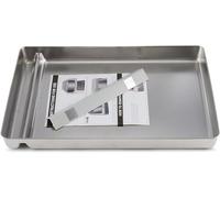 Bandeja de Arena Reutilizable de Acero Inoxidable Compatible con Caja de Arena para Gatos autolimpiante Segura para Mascotas, Nunca Absorbe olores, Manchas u óxidos (Bandeja de Arena de Acero