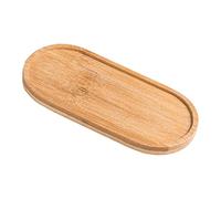 Bandeja de baño de madera, bandeja dispensadora de jabón, soporte de jabón para el hogar ovalado