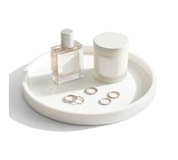 Bandeja de Baño de Silicona, 23cm, Redonda, Blanco