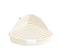 Bandeja de baño para Mascotas: Arana de Alta Capacidad, Orinal de Esquina, Coja de baño Reutilizable para Mascotas de 9,76 x 8,07 x 4,13 Pulgadas | Orinal Triangular para Gatos y Conejos, solución de