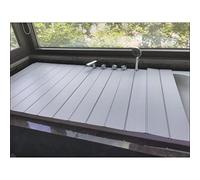 Bandeja de baño y cubierta de alta calidad, ajuste universal para bañeras estándar, PVC, resistente al calor, tapa plegable, a prueba de polvo, aislamiento de 0,6 cm de grosor (70 x 115 x 0,6 cm)