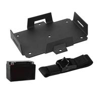 Bandeja de batería pequeña, voltaje bandeja de batería pequeña | Soporte de batería pequeña caja de almacenamiento | Bandeja de voltaje de reemplazo automotriz compacto para 12V-6V / 6AH 7AH 8AH 9AH 1