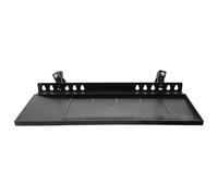 Bandeja de caballete de repuesto para trípode de caballete de arte, plástico negro con bordes elevados, estante de bandeja de para accesorios de pintura