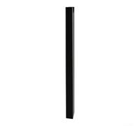 Bandeja de cables de aluminio para debajo del escritorio, sistema de gestión de cables magnético, organizador de cables sin taladro, 37 cm de longitud (negro)