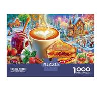 Bandeja de café y sándwiches 1000 Piezas Puzzle Clásico Arte culinario Puzzle para Adultos, Cartón Reciclado - Reto Educativo Chulo, Juego En Casa, Regalo Ideal para Principiantes 70x50cm/1000pcs