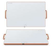 Bandeja de calentamiento eléctrica (XXL 32 x 18 pulgadas), calentadores de alimentos para fiestas, bufé con termostato y calefacción de superficie completa, alfombrilla de vidrio templado para