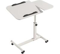 Bandeja de cama plegable de madera con ángulo ajustable, mesa portátil para comer, trabajar, leer y rompecabezas en la cama o silla