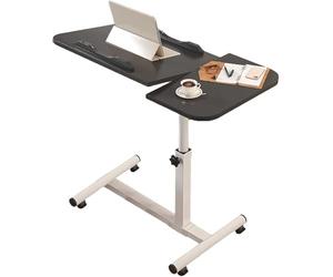 Bandeja de cama plegable de madera, mesa ajustable para desayuno, portátiles, rompecabezas y lectura, perfecta para usar en sillas o tu regazo