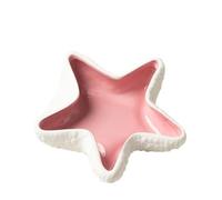 Bandeja de cerámica con Forma Estrella mar, cenicero 3D único, decoración del hogar, exhibición Joyas, Aperitivos, la Sala Estar(Pink)