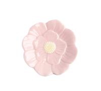 Bandeja de cerámica for joyería, soporte for platos y anillos, bandeja de baratija de porcelana, plato decorativo for anillo y collar Para Llaves, Anillos(Pink)