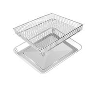 Bandeja de cesta freidora aire for piezas accesorios estante alambre acero Para Horno