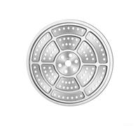 Bandeja de cocción redonda de acero inoxidable 304 para preparar alimentos sin esfuerzo (25,7 cm)