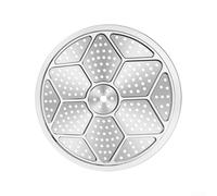 Bandeja de cocción redonda de acero inoxidable 304 para preparar alimentos sin esfuerzo (37 cm)