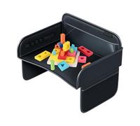 Bandeja de Coche para Niños | Bandeja Mesa Para Cochecito En Piel PU Para Actividades Infantiles - Soporte Y Organizador Para Tablet Para Regazo, Asiento De Coche, Portabocadillos, Bebé, Portátil, Cam
