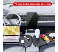 Bandeja De Comida De Coche - Soporte De Bocadillos Portátil, Plataformas De Escritorio Plegable | Mesa De Soporte De Vehículo, Estante De Alimentos Ajustable, Restauración Compacta Para C