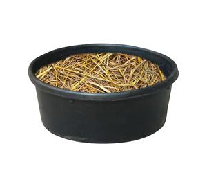 Bandeja de comida para caballos - Caballo Goma 4 litros - Contenedor de comida y agua para exterior rancho granja - Gato Perro pequeño animal