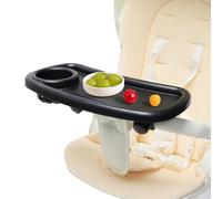 Bandeja de comida para cochecito | Organizador con rotación de 360 grados - Soporte organizador para cochecito - Niños Niñas Compras Camping Picnic Caminar Playa Vacaciones