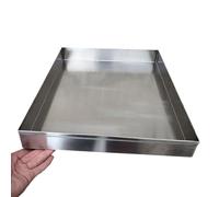 Bandeja de condensado - Bandeja de Goteo de Acero Inoxidable, Apta para Aires acondicionados y Calentadores de Agua eléctricos. Su diseño Circular Evita Que el Agua se filtre al Suelo (40 x