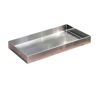 Bandeja de condensado para aires acondicionados. El diseño elevado de 10 cm es adecuado para separadores de condensado en unidades de aire acondicionado interiores de pared y evita fugas. (20 x 80 cm)