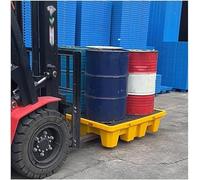 Bandeja de contención de derrames de aceite, paleta de sumidero a prueba de derrames para almacenamiento seguro de tambores y manejo de productos químicos, solución industrial de gestión de derrames