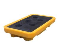 Bandeja De Contención De Derrames De Gran Capacidad - Palet De Plástico Apilable A Prueba De Fugas Para Almacenes Y Fábricas - Solución Industrial Para Derrames De Aceite Y Si,26.57x14.76x4.72in/67.5