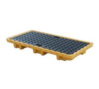 Bandeja de contención de derrames de petróleo Plataforma de derrames de polietileno antideslizante para uso industrial Almacenamiento modular en almacén Palet de cubo de pintura a prueba de fugas So