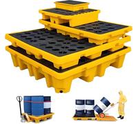 Bandeja de contención de derrames, diseño modular apilable para soluciones seguras de gestión y almacenamiento de derrames