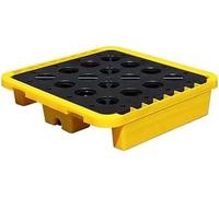 Bandeja de contención de derrames, paleta de recogida de derrames de polietileno resistente para gestión industrial de productos químicos y derrames de petróleo