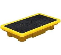 Bandeja de contención de derrames, paleta de recogida de derrames de polietileno resistente para gestión industrial de productos químicos y derrames de petróleo