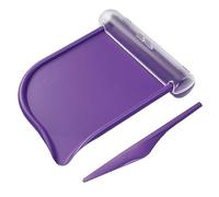 Bandeja de conteo de píldoras con espátula transparente para bolso y bolsillos para guardar vitaminas y medicamentos