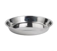 Bandeja de corteza fría de acero inoxidable para cocinas de panadería y hostelería, diseño plano que permite un manejo constante de alimentos (28 cm)