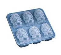 Bandeja de cubitos de hielo 3D Jesús - Molde religioso de oración de silicona, mini máquina de hielo antiadherente de 6 cavidades, enfriador de bebidas cristiano novedoso, para whisky, cóctel, r